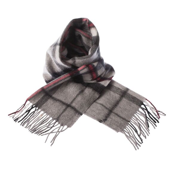 EDINBURGH 100% LAMBSWOOL SCARF THOMSON GREY NWT 56x12 Unisex - Picture 4 of 4